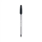 Inkjoy 50st Ballpoint Pen, Stick, Medium 1 Mm, Black Ink, White/black Barrel, 60/pack | Bundle of 2 Packs