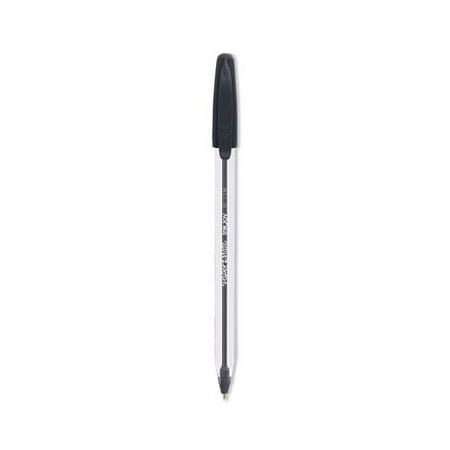Inkjoy 50st Ballpoint Pen, Stick, Medium 1 Mm, Black Ink, White/black Barrel, 60/pack | Bundle of 2 Packs