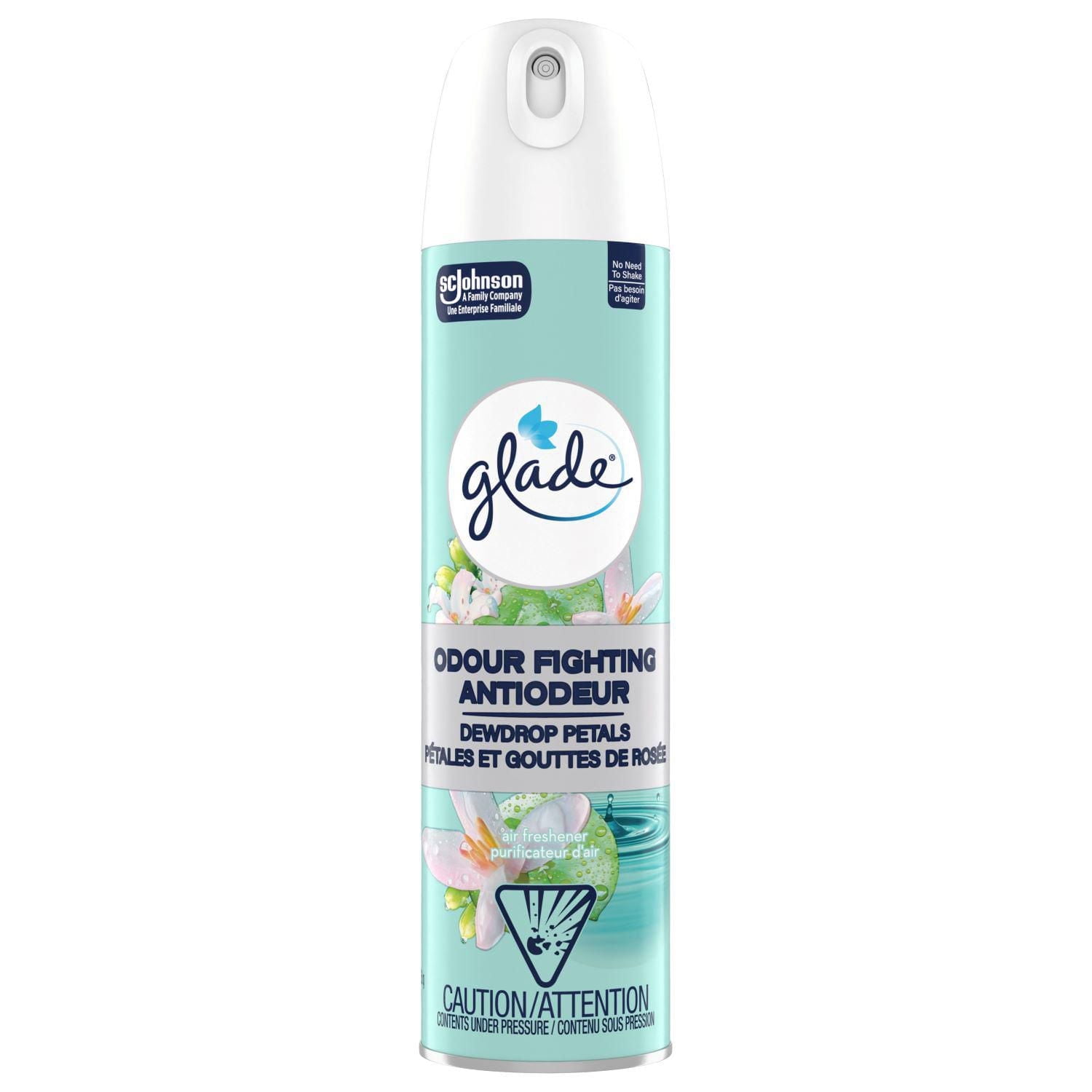 Glade® Purificateur d`air en aerosol, Pétales et Gouttes de Rosée
