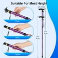 thumbnail image 3 of SupreGear Adjustable Folding Cane with T-Handle and Wrist Strap for Seniors and Adults, 3 of 7