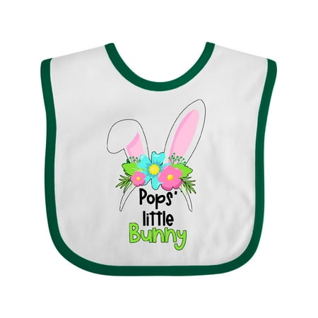 

Inktastic Pops Little Bunny Cute Easter Bunny Ears Gift Baby Boy or Baby Girl Bib