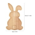 thumbnail image 3 of Easter Bunny Shaped Wooden Charcuterie Board, Rabbit Cutting Tray & Cheese Platter, Wood Serving Board for Fruits, Snacks, Desserts, Holiday Parties, Home Kitchen Décor & Spring Entertaining Plate, 3 of 6