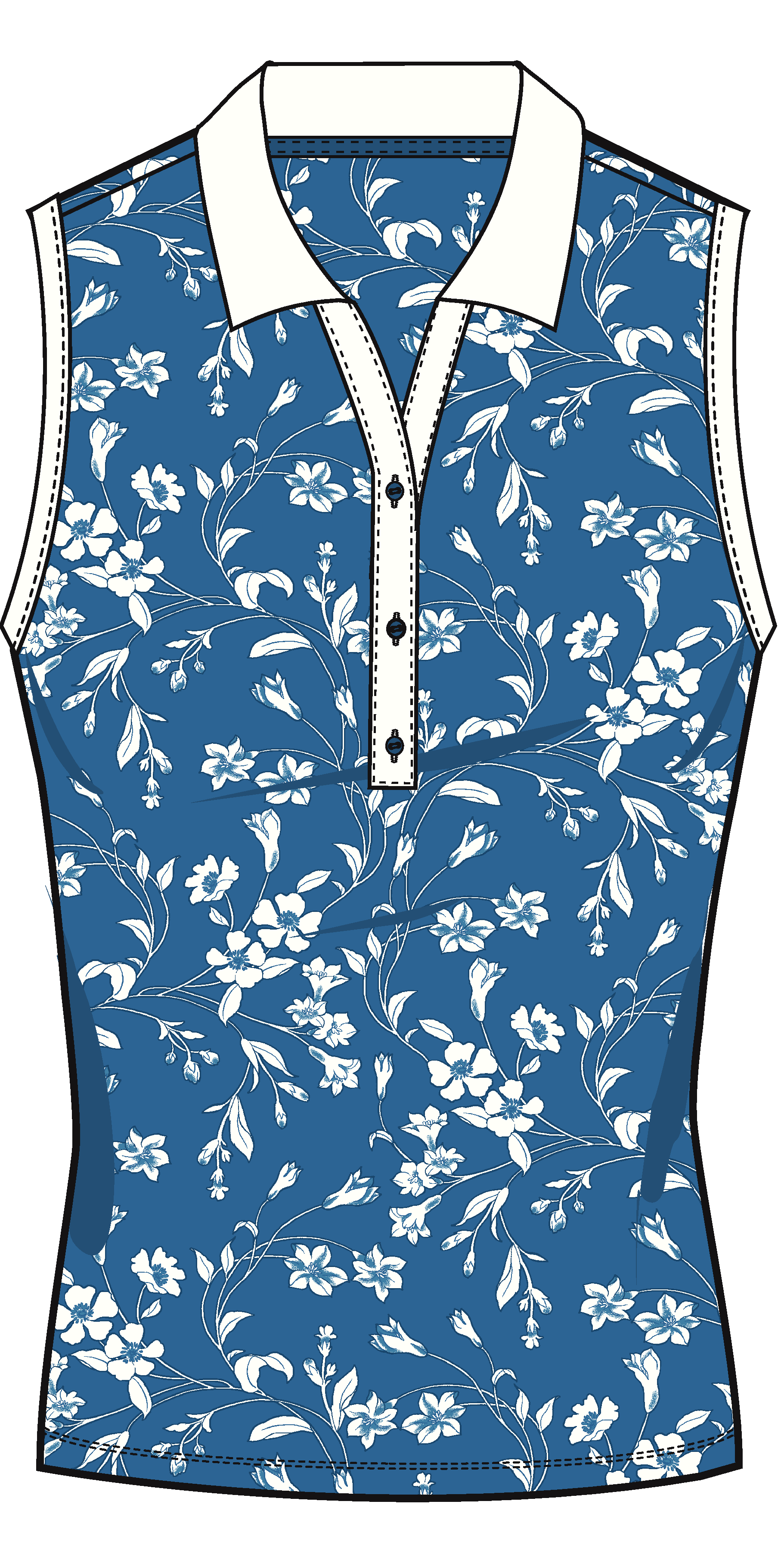 Ben Hogan Women’s Performance Sleeveless Golf Polo Shirt, Sizes XS-XXXL