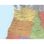 24x36 United States, USA, US Classic Elite Wall Map Mural Poster Folded