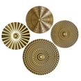 thumbnail image 4 of WHAMVOX  4 Pcs Iron Wall Decor Hanging Adornment Living Room Sunburst Art Golden, 4 of 8