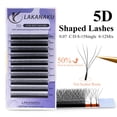 thumbnail image 1 of LAKANAKU Pestañas 5D C/D/DD Forma Extendida Rollo Falso De Gao Jiahui  unisex, 1 of 1