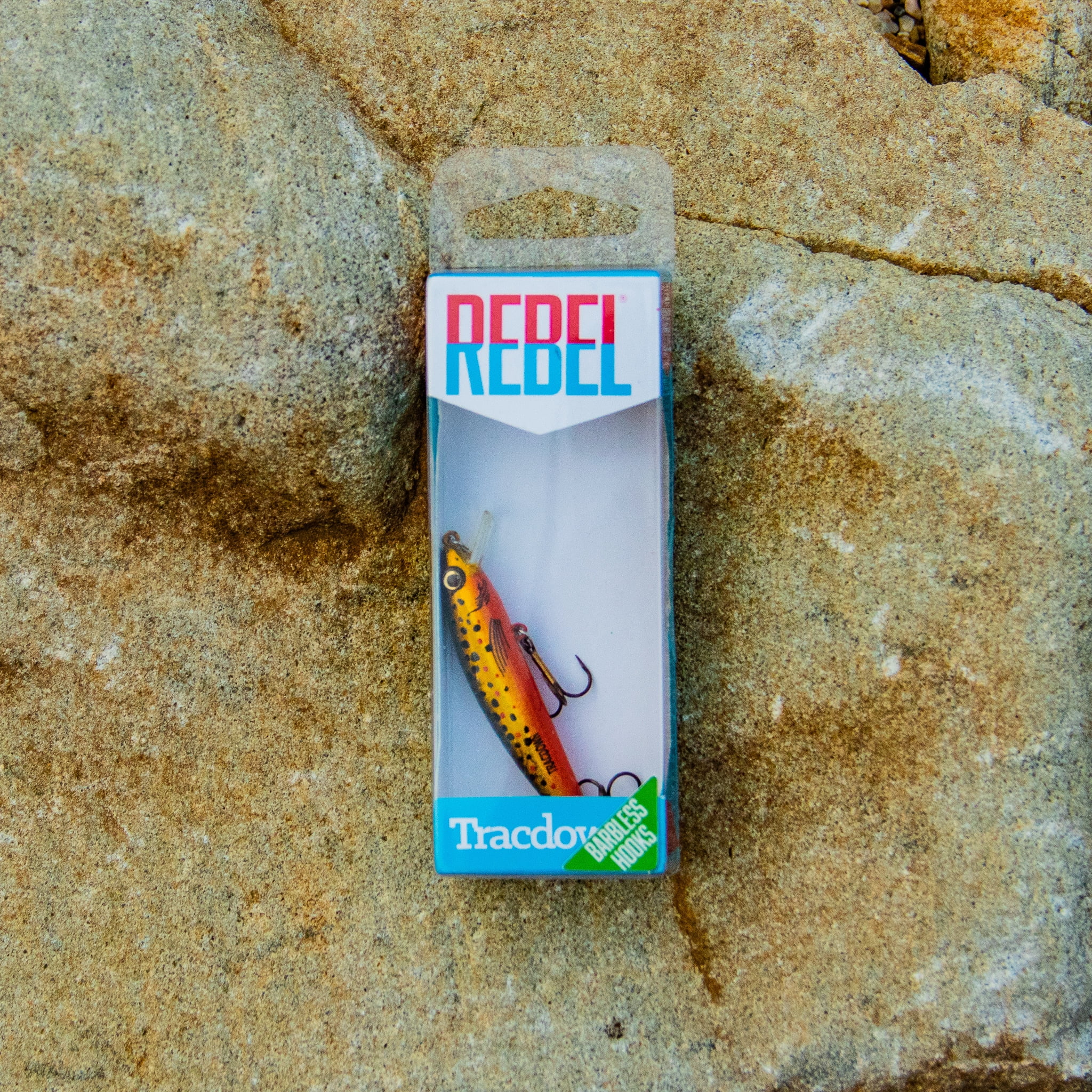 Rebel Track Down Ghost Minnow Slow Sinking Brown Trout 2 1/2" 1/8 oz.