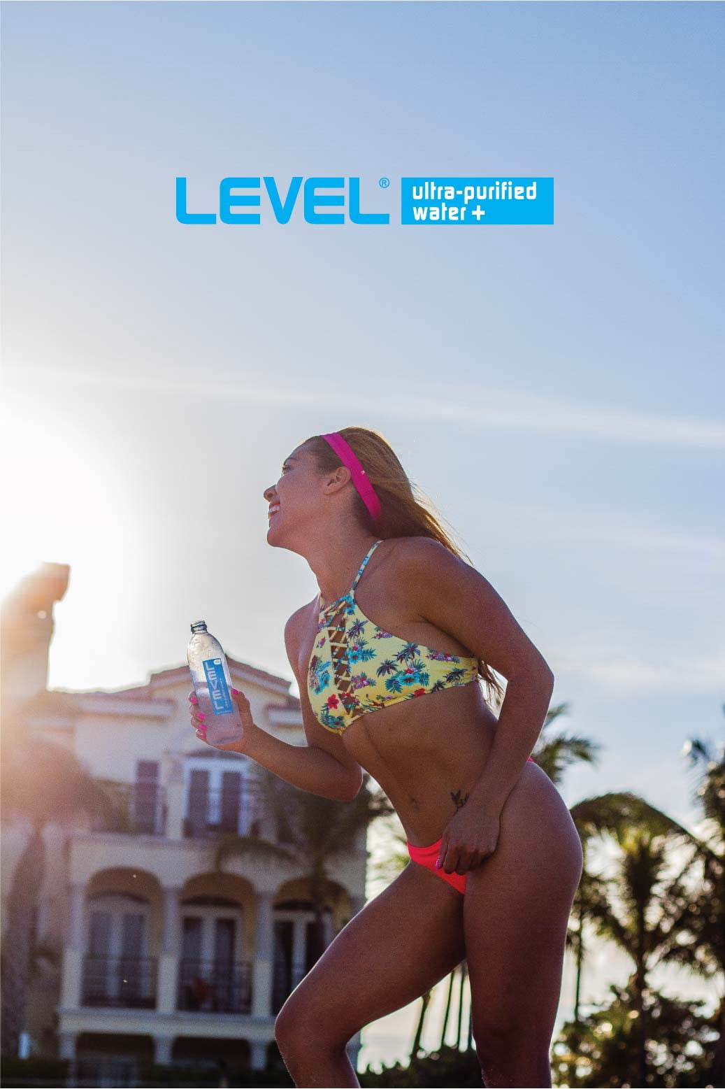Level Water  (Ultra-Purified Water+) 1L, Ionic Minerals Added For Taste and Hydration, 9.0+ pH, 12/case