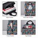 thumbnail image 3 of Disketp Colorful Mushrooms Mochila Ligera e Impermeable, Mochila de Día Resistente para Viajes, Senderismo y Uso Diario para Hombre y Mujer, 3 of 7