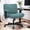 Green, variant on Hforesty Cross Legged Office Chair with Wide Seat & Flip-up Arms, Rolling Wheels for Home, Office, Vanity, Green