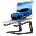 thumbnail image 1 of Boyata Laptop Stand, Aluminum Ergonomic Laptop Riser Computer Stand for Desk, Detachable Laptop Holder Compatible for All 10-15.9" MacBook Air Pro, Samsung, Acer, Dell Laptops-Black, 1 of 7