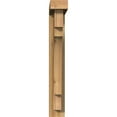 thumbnail image 2 of Ekena Millwork 4"W x 16"D x 28"H Merced Block Rough Sawn Bracket w/ Offset Brace, Western Red Cedar, 2 of 25