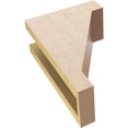 thumbnail image 6 of 4"W x 8"D x 12"H Classic Burlington Rough Cedar Woodgrain TimberThane Corbel, Primed Tan, 6 of 6