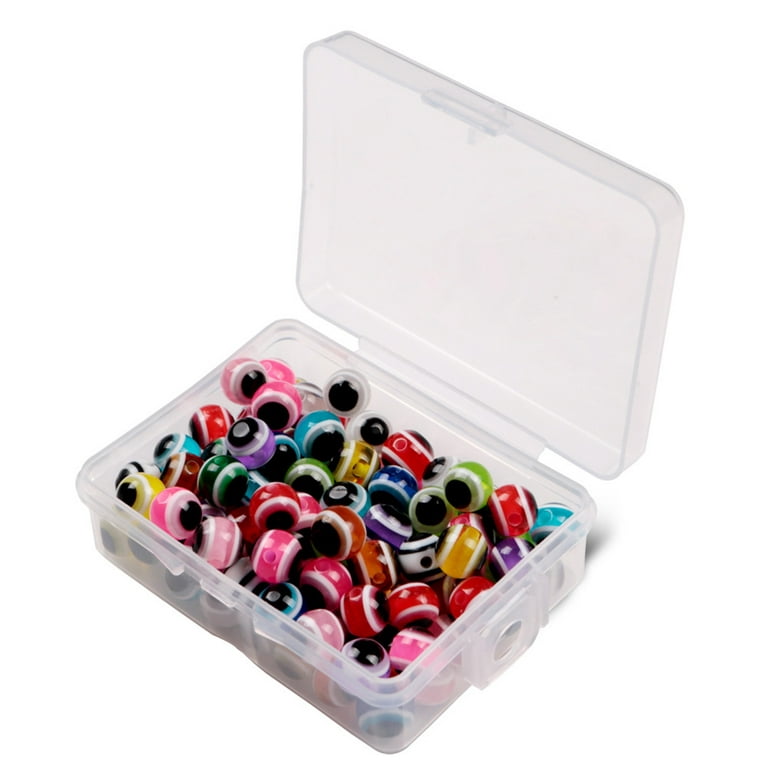Ronshin 100pcs 5mm 6mm 8mm Silicone Fish Eye Fishing Beads with Hole Fishing Tackle Mixed Color, Size: 8 mm