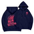 thumbnail image 2 of Sudadera con capucha Pink Palm Puff para mujer, sudadera con capucha de gran tamaño en rosa 2024 Preppy Casual Linda sudadera, sudadera con capucha Pink Palm Puff Tops Marina de guerra XXXL, 2 of 6