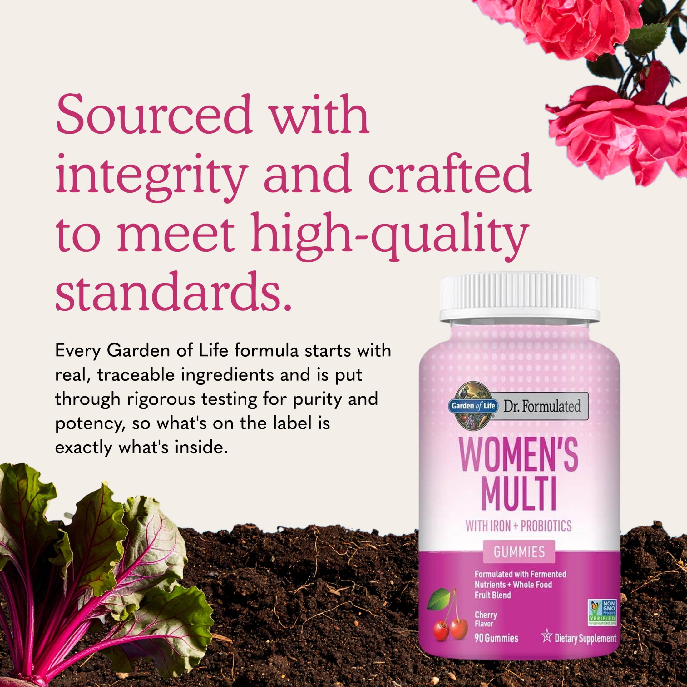 Garden of Life Dr Formulated Women's Multi Gummy, 90ct