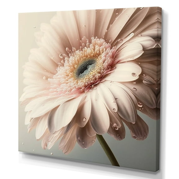 Designart Pink Gerbera Flowers I Canvas Wall Art