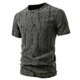 thumbnail image 3 of Men's Ripped Holes T Shirts Summer Retro Distressed Short Sleeve Casual Hipster Hip Hop Shirts Fashion Streetwear, 3 of 7
