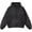 Black, variant on Womens Vintage Washed Zip Up Hoodie Oversized Drop Shoulder Jacket American Casual Kangaroo Pocket Gradient Tie Dye Sweatshirt Loose Fit Long Sleeve Outerwear Streetwear Fashion Tops Gray S