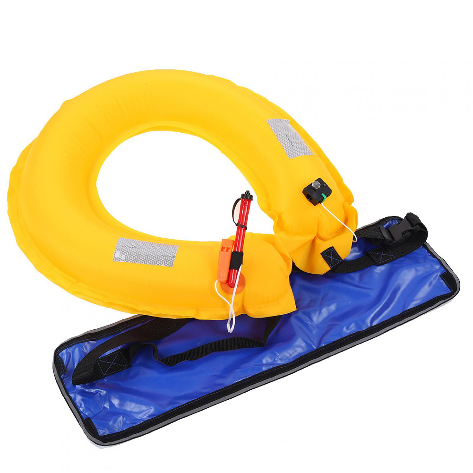 Adjustable Inflatable Life Jacket Belt With Reflective Tapes and Whistle 150N 