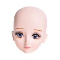 thumbnail image 4 of Cabeza de maniquí con extensión de pestañas, maniquí de belleza con pestañas, muñeca calva, muñeca skinhead, 4 of 9