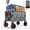 Gray, variant on Collapsible Wagon with Wheels, 220 lbs Wagons Carts Foldable Wagon Cart with Flexible Handle, Lightweight Portable Folding Utility Grocery Shopping Cart for Grocery Sports Garden Camping