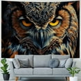 thumbnail image 4 of Orinice Owl Feathers Tapestry Wall Hanging Unique Style Graphic Tapestries Home Wall Decor Art for Living Room Bedroom Apartment Farmhouse Dorm 40x30inch, 4 of 6