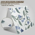thumbnail image 4 of Watercolor Bluebell Flowers Foldable Binder Folder Clipboard with Pen Slot Double Clips A4 Size File Storage, 4 of 8