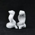 thumbnail image 1 of CUITING Statue de Serpent Reiki Miniature Sculptée en Cristal de Quartz Naturel - Quartz Rose, 1 of 6