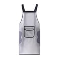 thumbnail image 4 of Delantal de cocina para hornear, impermeable, resistente al aceite, para lavar platos y limpieza a mano. Blanco, 4 of 9
