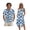 Blue Palm Tree, variant on Whosucclay American Flag Firework Print Matching Hawaiian Outfits Men's Button Shirt Women's Summer Tank Dress Casual Loose Fit Midi, Holiday Matching Outfit for Beach Vacation Travel, S