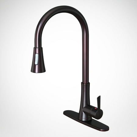 - NEW Euro Contemporary Kitchen Sink Faucet w/ Deck Plate Cover, Oil Rubbed Bronze