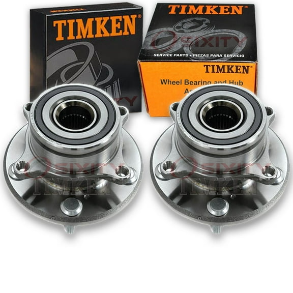 2 pc Timken Front Wheel Bearing Hub Assembly compatible with Acura MDX 2007-2013