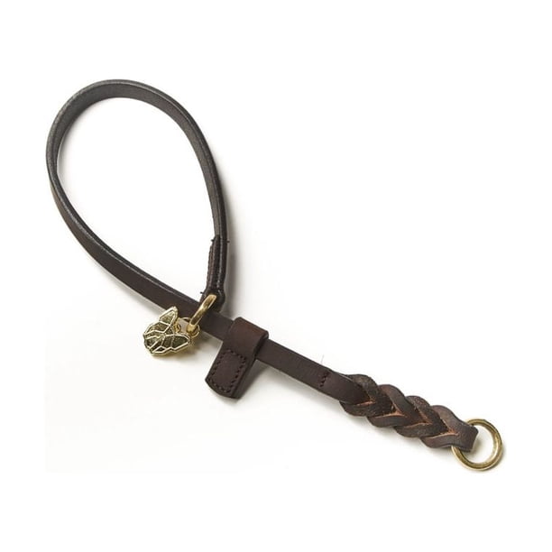 Digby & Fox - Collar para Perros de Cuero Diseño Trenzado (Marrón)