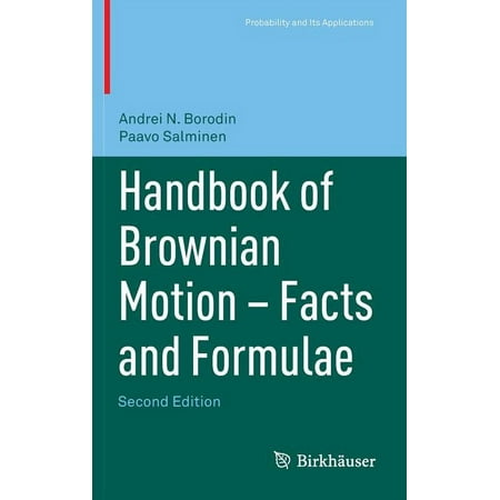 UPC: 9783764367053 | Probability and Its Applications: Handbook of Brownian Motion – Facts and Formulae (Hardcover)