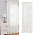 thumbnail image 1 of Cortina de tul para ventana transpirable, cortina de ventana, cortinas de gasa transparente, cortina de pantalla cómoda, cortinas de tratamiento de BLESIY Cortinas de tul, 1 of 8