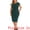 Dark Green, variant on Women's Plus Size Office Vintage Pencil Dress Bodycon Dress 2X Black