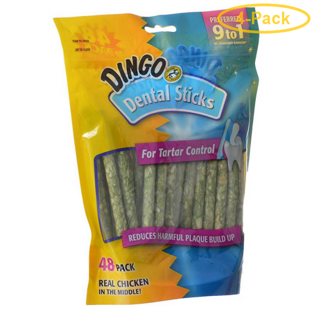 Dingo Dental Sticks for Tartar Control 48 Pack - Pack of