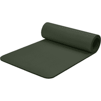 Solana Yoga Mat 1/2" Thick w/Nylon Strap for Men & Women - Non Slip Exercise Mat for Yoga, Pilates, Stretching, Floor & Fitness Workouts-Wild Spruce