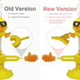 thumbnail image 4 of Cat Toys for Indoor Cats - Interactive Cat Toy, Funny Spring Bird Rotating Cat Toy with Suction Cup Base Yellow, 4 of 5