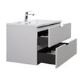 thumbnail image 4 of Themis 40 Inch White Wall Mount Vanity With A Integrated Sink, 4 of 7