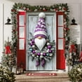 thumbnail image 6 of Christmas Door Cover 35X71Inch Christmas Gnomen Door Cover Purple Gnomen Door Banner Hanging Party Backdrop Photo Background Christmas Front Door Decoration for Indoor Outdoor Xmas Decor, 6 of 7
