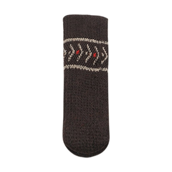 Cozival Furniture Leg Protectors, Knitted Furniture Leg Covers, Thickened Protective Caps for Chair And Table Feet, Floor Scratcher Preventers, Set of 4, Chair Socks, C