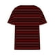 thumbnail image 3 of Fiudx Ofertas de La Semana Blusas Informales de Gran Tamaño para Mujer, Camiseta con Botones Estampados a Rayas, Top de Manga Corta con Cuello En V y Bolsillo Falso, 3 of 4