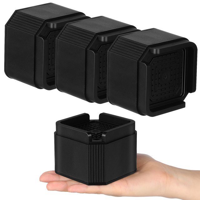 VERDANVERSE 4Ud Aumentadores De Muebles Ajustables En Negro Para Sofá Y