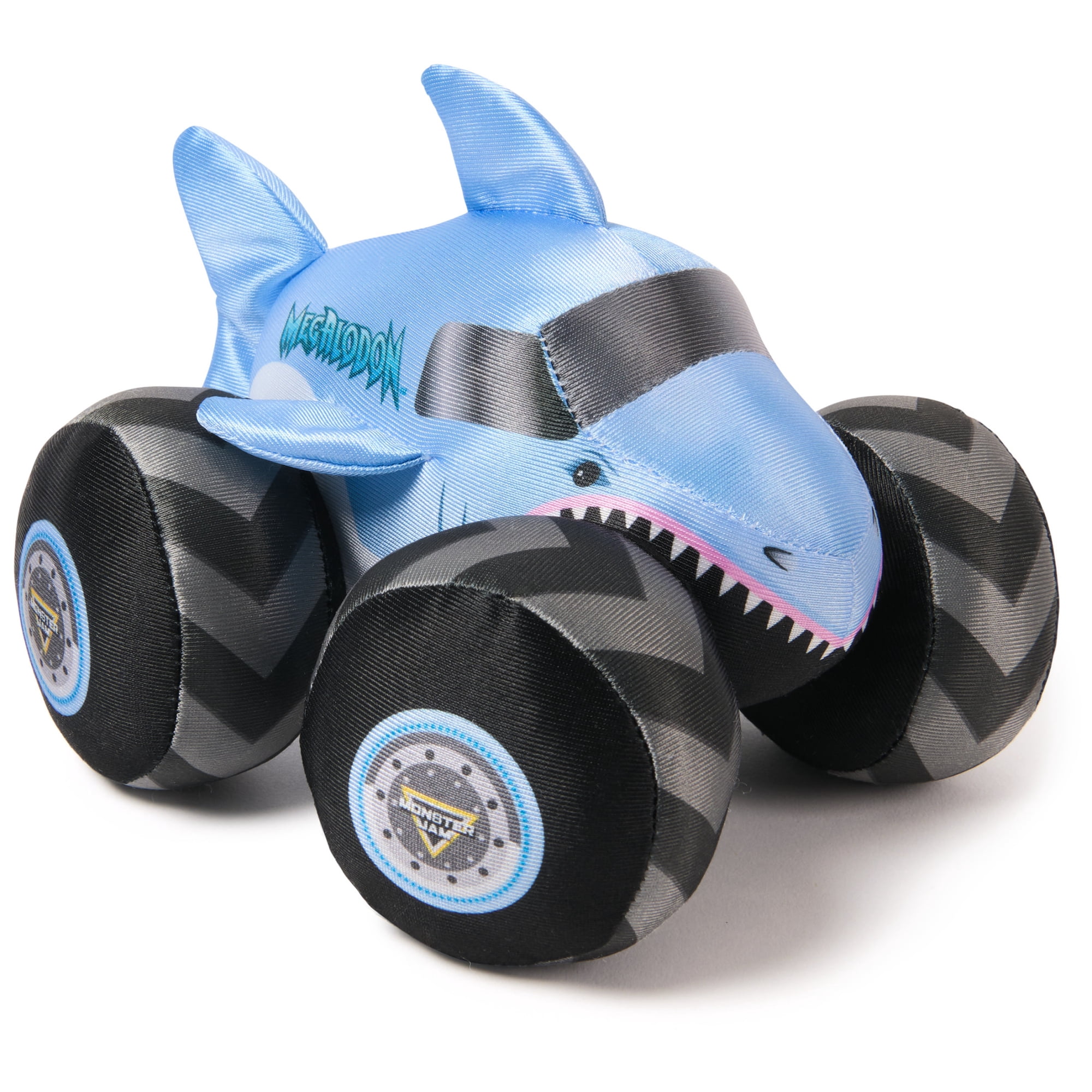 Monster Jam Megalodon Truck with Sound, Plush Toy for Ages 3 and up, 7”