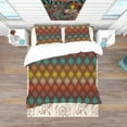 thumbnail image 3 of Designart 'Abstract Color Dot Geometric Pattern' Modern & Contemporary Duvet Cover Set, 3 of 4