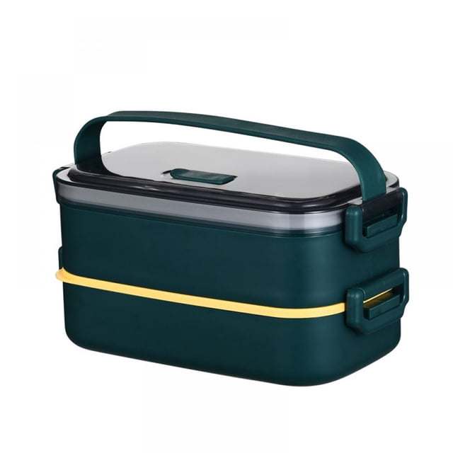 Lunch Box, Bento Box for Adults Children, Lunch Box Children with Compartments, 3-Layer Leak-Proof Bento Lunch Box with Fork, Spoon, Suitable for Lunch Box for Work, Office,