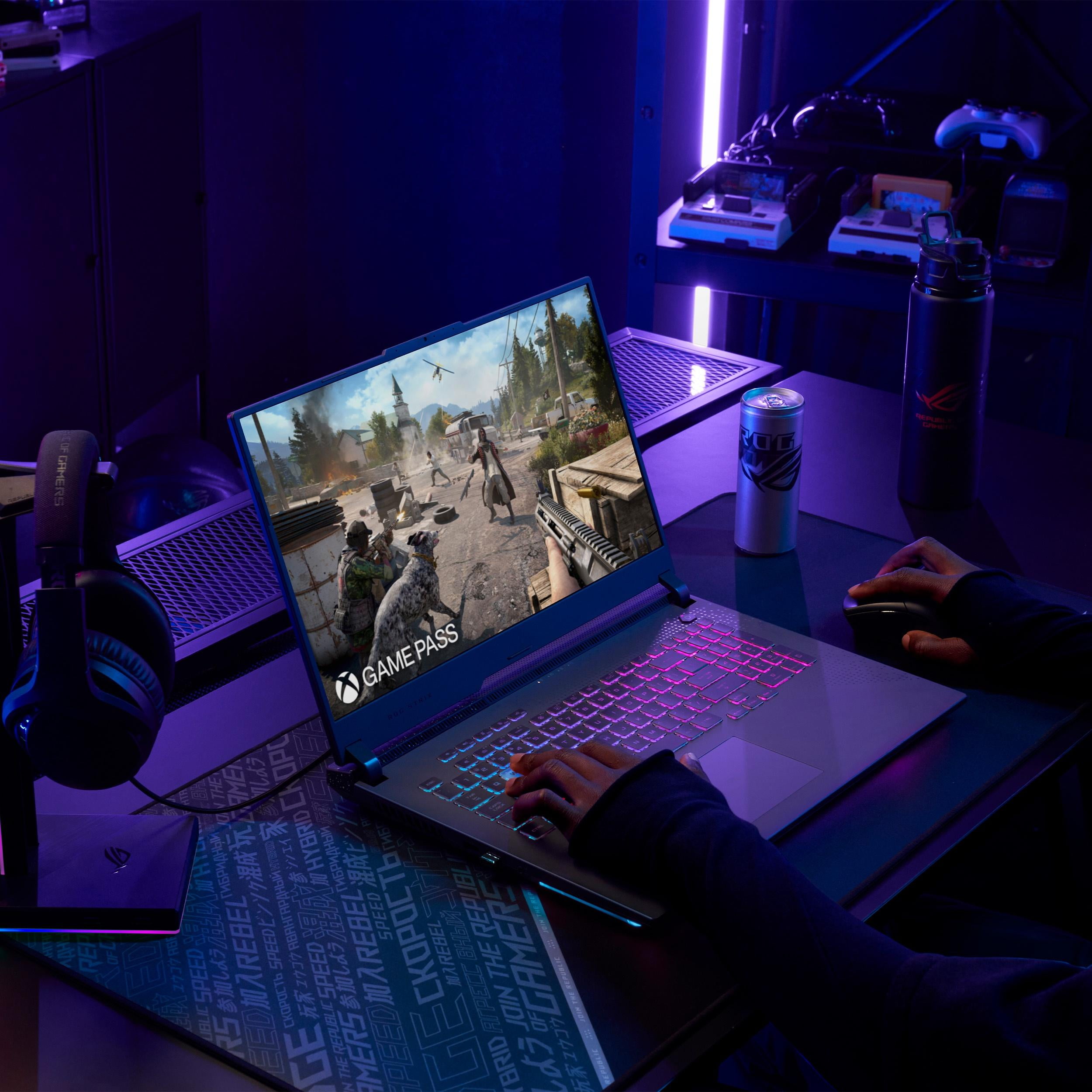 ASUS ROG Strix G17 17.3" FHD 144Hz Gaming Laptop AMD Ryzen 9-7845HX NVIDIA GeForce RTX 4070 16GB DDR5 1TB SSD Eclipse Gray (2024)