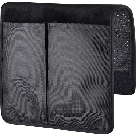 Homakover Organisateur d'Accoudoir de Chaise Doux 16 Pieds' x 10.25 Pieds' Sac de Rangement Antidérapant avec 2 Poches pour Cellulaire, Télécommande TV, Bouteille d'Eau